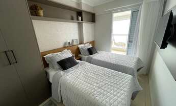 Imagem 6: Apartamento Mobiliado com 3 Dormitórios Sacada Vista Mar Porteira Fechada Aceita Financiam