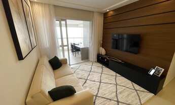 Imagem 3: Apartamento Mobiliado com 3 Dormitórios Sacada Vista Mar Porteira Fechada Aceita Financiam