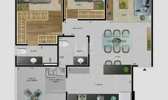 Imagem 5: Área Privativa à venda, 2 quartos, 1 suíte, 2 vagas, Castelo - Belo Horizonte/MG