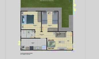 Imagem: Apartamento com quintal