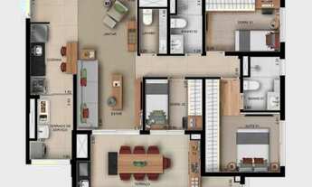 Imagem 3: Apartamento para Venda em São Paulo, Ipiranga, 3 dormitórios, 1 suíte, 2 banheiros, 2 vaga