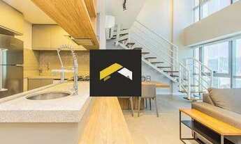 Imagem 2: Apartamento Duplex com 1 dormitório para alugar, 64 m² por R$ 6.025,00/mês - Praia de Bela