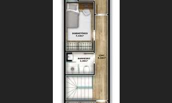 Imagem 2: SOBRADO GEMINADO no AVENTUREIRO com 3 quartos para VENDA, 78 m²