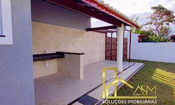 Imagem 2: Casa Linear com 3 Quartos (1 Suíte), Espaço Gourmet e Quintal Gramado, em Jardim Atlantico