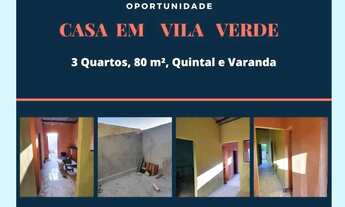 Imagem: Casa espaçosa, 3 Quartos, 80 m², quintal