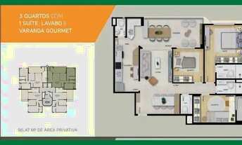 Imagem 5: APARTAMENTO 2 E 3/4, SUÍTE E VARANDA GOURMET - ITAIGARA