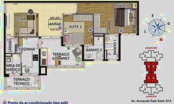 Imagem 7: Apartamento para venda tem 79 metros quadrados com 2 quartos