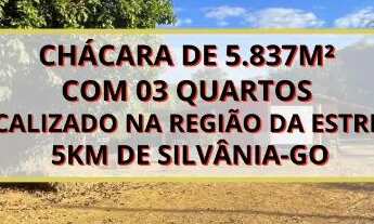 Imagem: Chácara de 5.837m² com 03 quartos, localizado