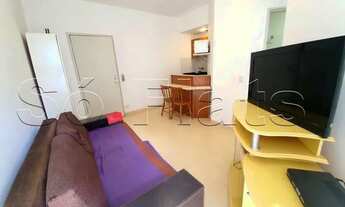 Imagem 2: Flat disponível para locação no Stagium Studio totalmente mobiliado e com serviços