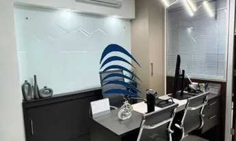Imagem 2: Sala comercial decorada e mobiliada, 34m2, perto do Salvador Shopping, 3 ares-condicionado