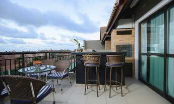 Imagem 6: Cobertura duplex para venda tem 130 metros mobiliada com 3 quartos em Porto das Dunas - Aq