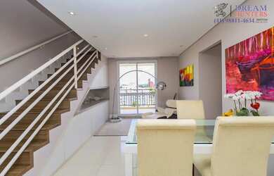 Imagem 9: Cobertura Duplex Semi-mobiliada, com 179m², 3 Quartos, 2 Vagas, no Bairro Bacacheri