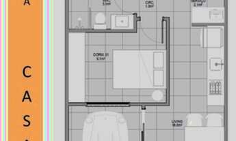 Imagem 2: CASA COM DOIS DORMITORIOS NO BAIRRO UNIVERSITÁRIO TIJUCAS SC
