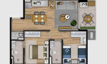 Imagem 3: Apartamento para venda com 54 metros quadrados com 2 quartos em Vila Clementino - São Paul