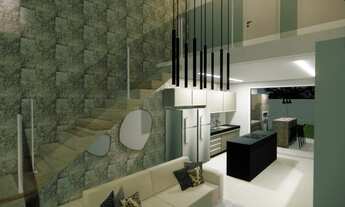 Imagem 7: Sobrados alto padrão, Setor Sudoesta Goiânia, Área em construção 198 m², Pé direito duplo