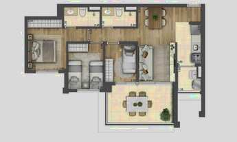 Imagem 3: Apartamento para venda tem 75 metros quadrados com 3 quartos em Sacomã - São Paulo - SP