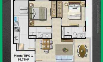 Imagem 4: Apartamento 2/4 com suíte - PRÉ-LANÇAMENTO, no RIO VERMELHO