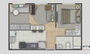 Imagem 2: Apartamento à venda com 2 dormitórios em Cidade mãe do céu, São paulo cod:AP0108_RRX