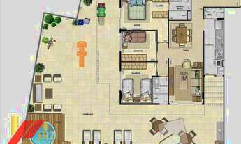 Imagem 2: Apartamento Garden com 3 dormitórios à venda, 188 m² por R$ 1.290.000,00 - Tijuca - Rio de