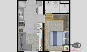 Imagem 2: Apartamento à venda com 1 dormitórios em Jardim planalto, São paulo cod:AP0376_RRX