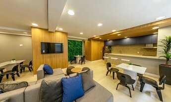 Imagem 6: Apartamento para aluguel possui 25 metros com 1 quarto e cozinha, novo e com armários