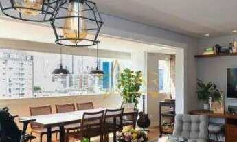 Imagem 2: Apartamento com 3 dormitórios para alugar, 128 m² por R$ 12.141,00/mês - Brooklin Paulista