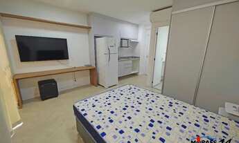 Imagem: Estúdio mobiliado, ar condicionado com