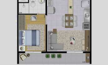 Imagem: Apartamento à venda com 2 dormitórios