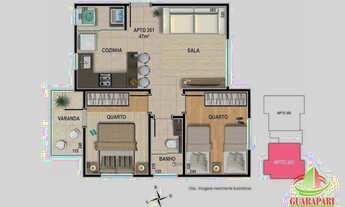 Imagem 2: Apartamento com 2 dormitórios à venda, 45 m² por R$ 299.600,00 - Santa Amélia - Belo Horiz