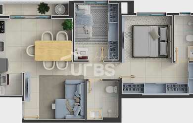 Imagem 3: Apartamento com 2 quartos sendo 1 suíte no setor bueno do lado vaca brava