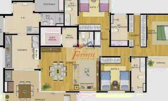 Imagem 7: Apartamento com 3 suítes à venda no bairro Jardim Limoeiro - Arujá/SP