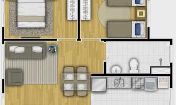 Imagem 2: Apartamento à venda com 2 dormitórios em Jardim iguatemi, São paulo cod:AP0220_RRX