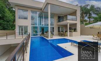 Imagem 2: Casa com 6 quartos de frente para o lago para locação e venda no condomínio Marambaia - V