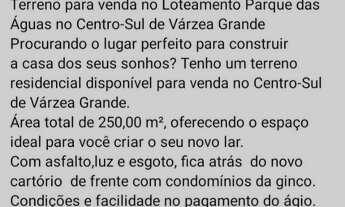Imagem 7: Venda de Ágio de lote 250 metros quadrados, parque das águas VG
