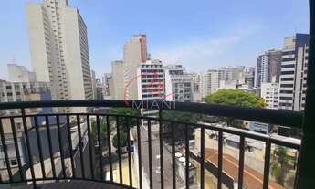 Imagem 2: Apartamento para locação na Santa Cecília com 44m², 1 quarto sendo 1 suíte e 1 vaga de gar