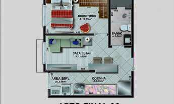 Imagem 4: Apartamento 1 dormitórios à venda Nossa Senhora do Rosário Santa Maria/RS