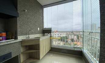 Imagem 3: Apartamento com 2 dormitórios para alugar, 63 m² por R$ 3.525,26/mês - Campestre - Santo A