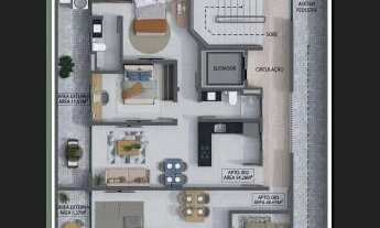 Imagem 5: Apartamento Duplex no Bairro dos Estados com 2 quartos, sendo 1 suíte