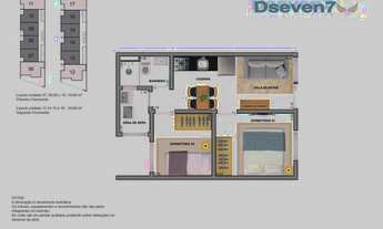 Imagem 6: Apartamento à venda com 2 dormitórios cod:AP0664_RRX