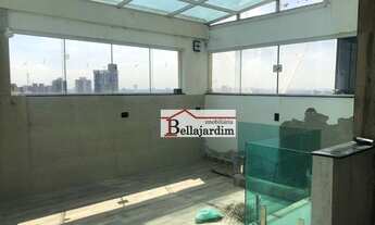 Imagem 7: Cobertura com 2 dormitórios para alugar, 198 m² por R$ 7.912,00/mês - Campestre - Santo An