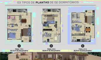Imagem 5: Apartamento em fase de construção, 02 Dormitórios, Sala com Sacada Gourmet, Cozinha, 01 Ba