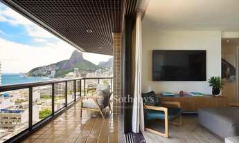 Imagem 4: Flat frontal ao mar com vista panorâmica para o Morro Dois Irmãos