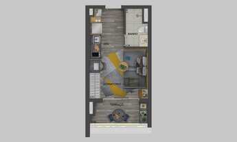 Imagem 2: Studio para venda tem 29 metros quadrados com 1 quarto em Santo Amaro - São Paulo - SP