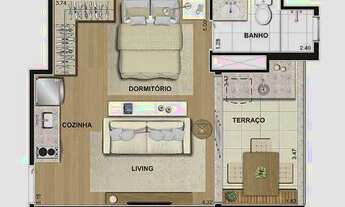 Imagem 7: Apartamento para aluguel tem 35 metros quadrados com 1 quarto em Pinheiros - São Paulo - S