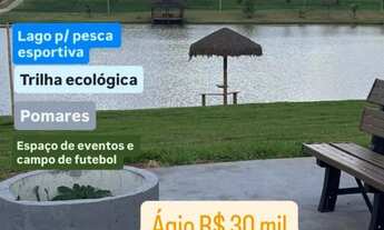 Imagem: Lote 400m² em condomínio com lago - Ágio