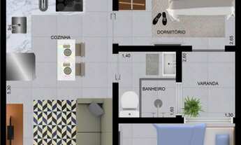 Imagem 2: Apartamento à venda com 2 dormitórios cod:AP0257_RRX