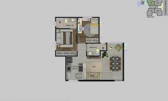 Imagem 6: Apartamento para Venda em Belo Horizonte, Santa Branca, 2 dormitórios, 1 suíte, 2 banheiro