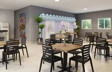 Imagem 3: NOVIDADE NO CALHAU! APARTAMENTO DE DOIS QUARTOS COM SUÍTE.VARANDA GOUMERT.ÁREA DE LAZER CO