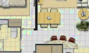 Imagem 3: Condomínio Estrela do Atlântico - Apto 2/4 e 1 suíte de 59 m², mobiliado, 1 vga de 490 mil