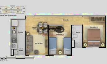 Imagem 3: Apartamento à venda com 2 dormitórios em Jardim helian, São paulo cod:AP0423_RRX